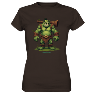 Forest Guardian - The Grinning Ogre - Ladies Premium Shirt | Lady - Shirts | Dark Shadows Arts