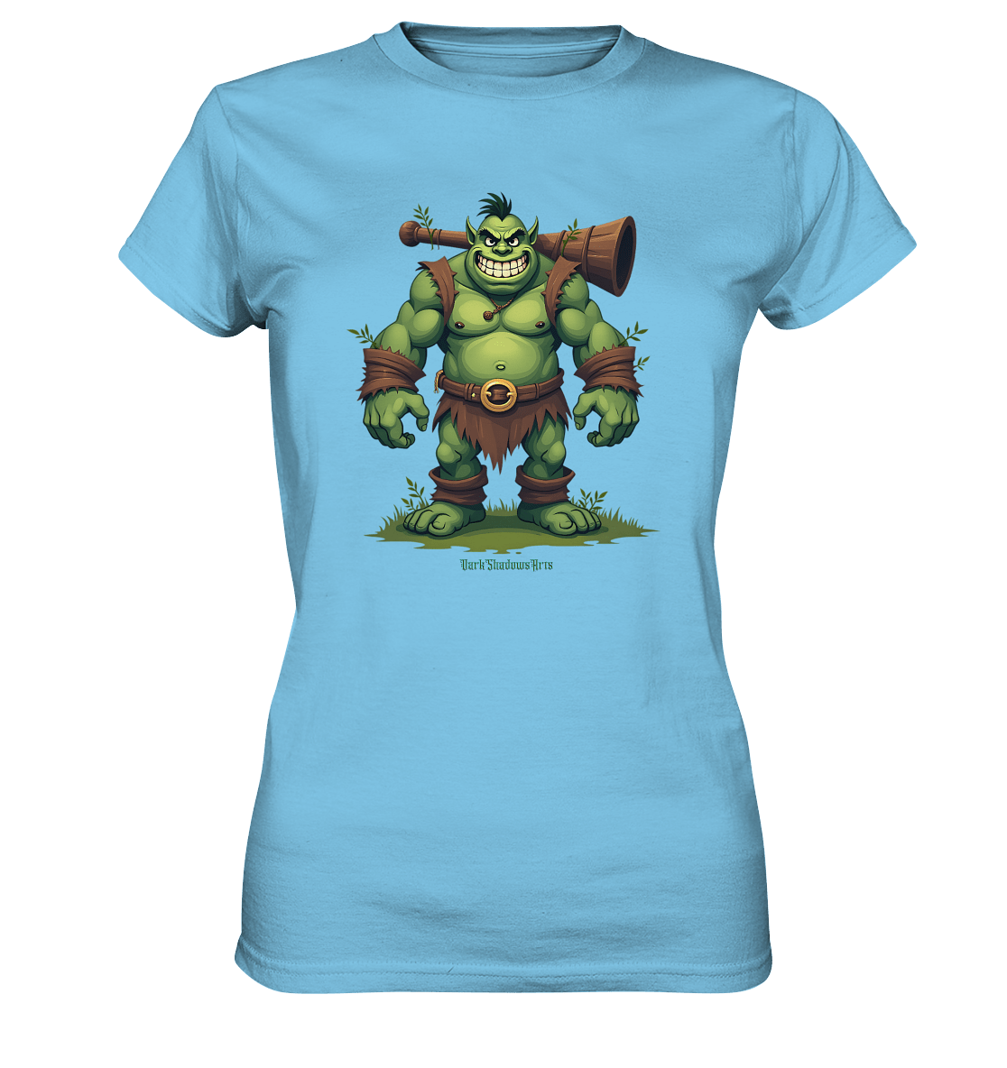 Forest Guardian - The Grinning Ogre - Ladies Premium Shirt | Lady - Shirts | Dark Shadows Arts