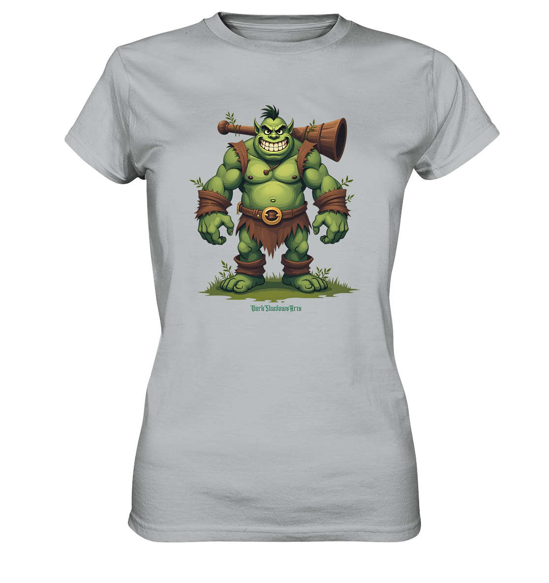 Forest Guardian - The Grinning Ogre - Ladies Premium Shirt | Lady - Shirts | Dark Shadows Arts