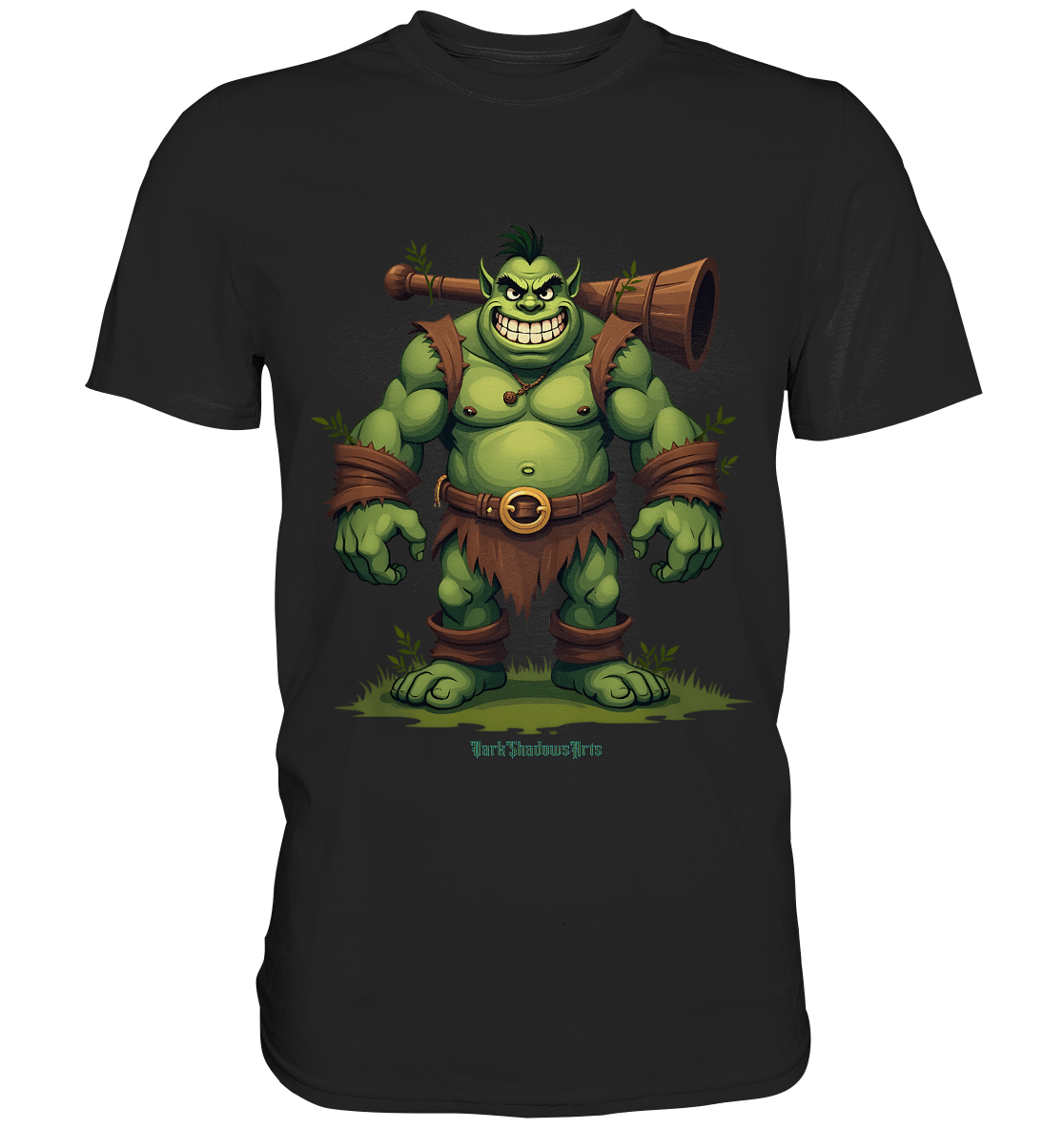 Forest Guardian - The Grinning Ogre - Premium Shirt | Unisex - Shirts | Dark Shadows Arts