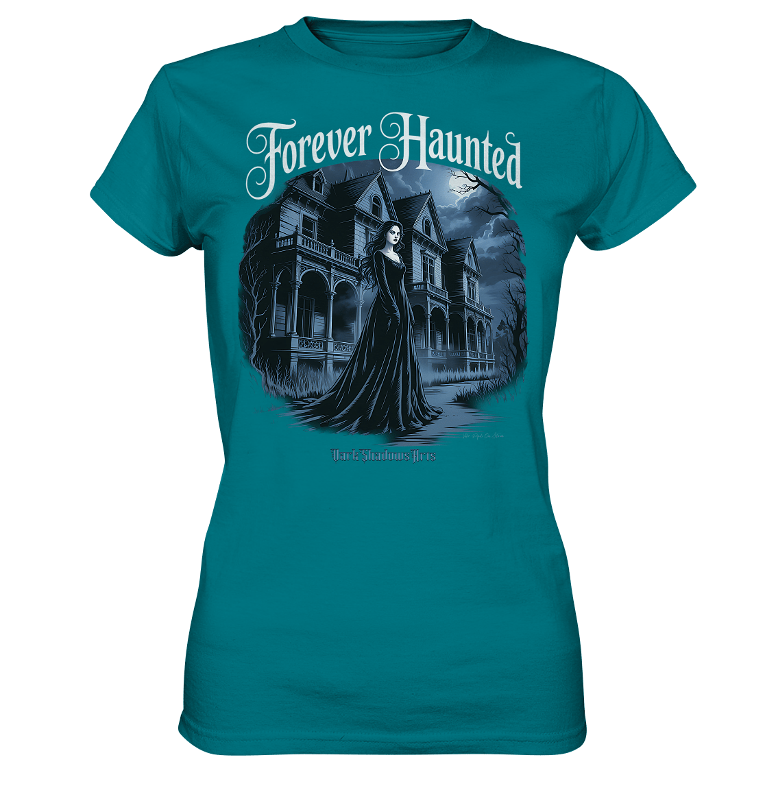 Forever Haunted – Zwischen Schatten und Erinnerungen - Ladies Premium Shirt | Lady - Shirts | Dark Shadows Arts