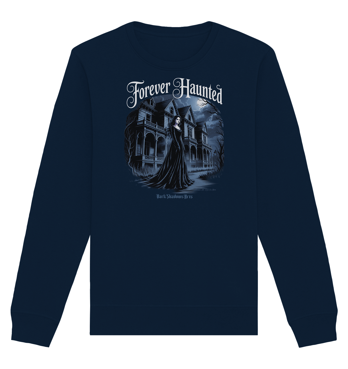 Forever Haunted – Zwischen Schatten und Erinnerungen - Organic Basic Unisex Sweatshirt | Sweatshirts | Dark Shadows Arts