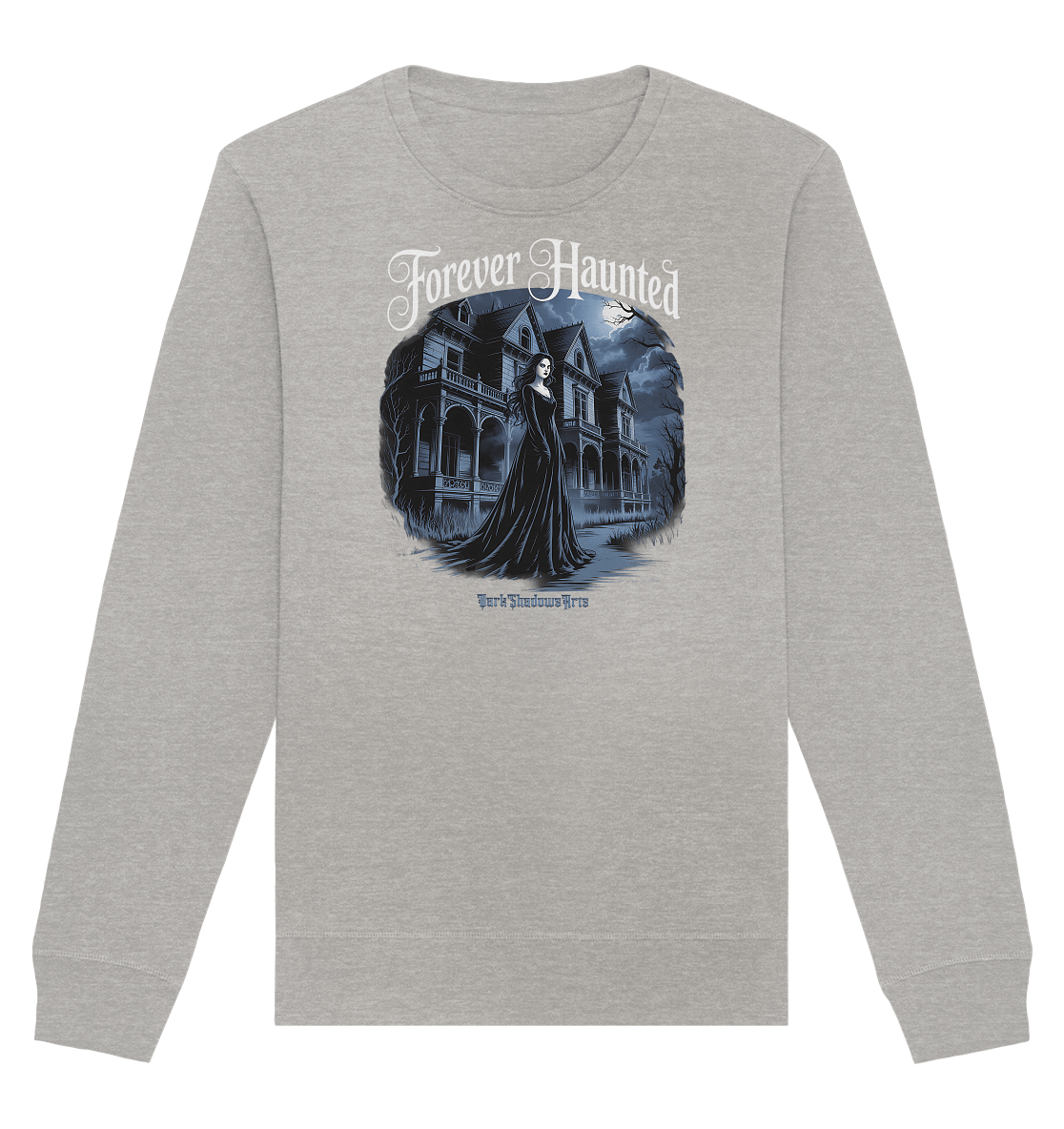 Forever Haunted – Zwischen Schatten und Erinnerungen - Organic Basic Unisex Sweatshirt | Sweatshirts | Dark Shadows Arts