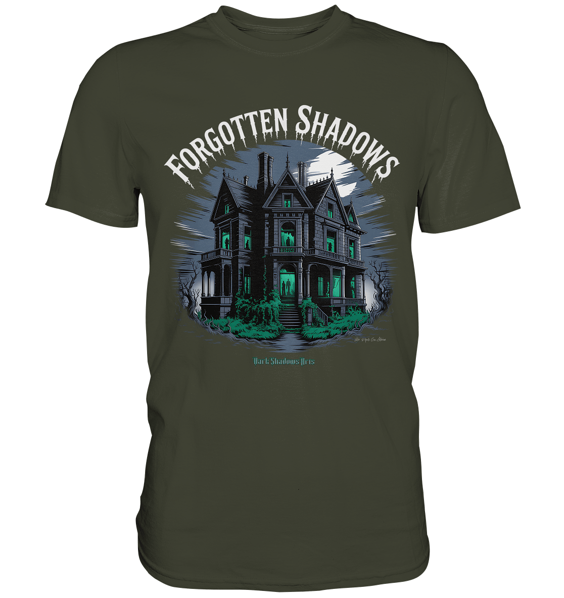 forgotten shadows - die düstere eleganz eines verlassenen anwesens - Premium Shirt | Unisex - Shirts | Dark Shadows Arts