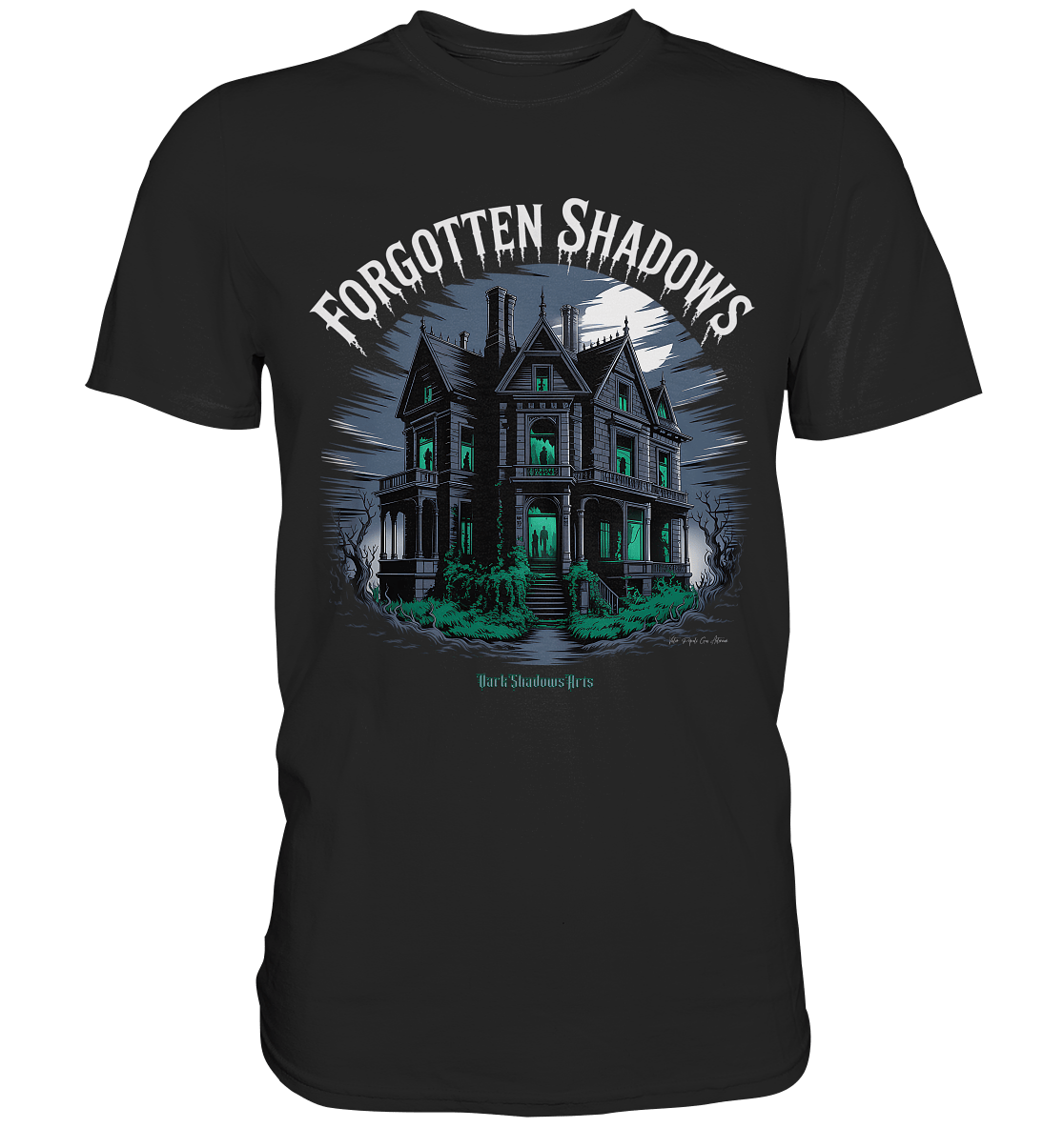 forgotten shadows - die düstere eleganz eines verlassenen anwesens - Premium Shirt | Unisex - Shirts | Dark Shadows Arts