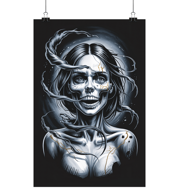 Fractured Essence - Die mystische Zerbrechlichkeit der menschlichen Gestalt - Poster Din A1 (hoch) | Wall Art | Dark Shadows Arts