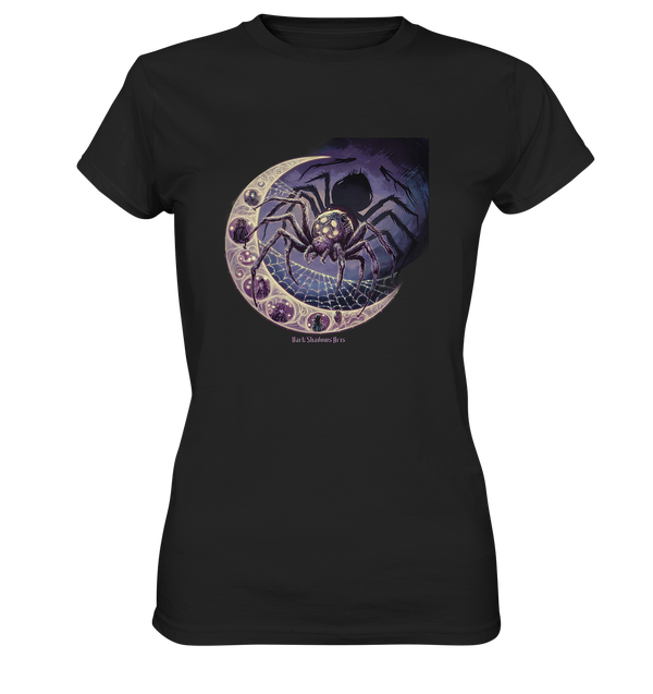 Web of Deception - A Dark and Magical Scene of a Spider - Ladies Premium Shirt