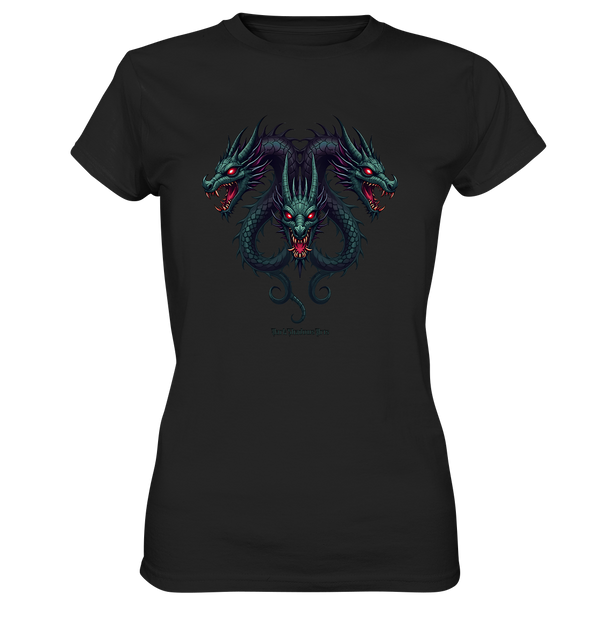 Infernal Trinity - Intertwined Dragon Heads - Ladies Premium Shirt