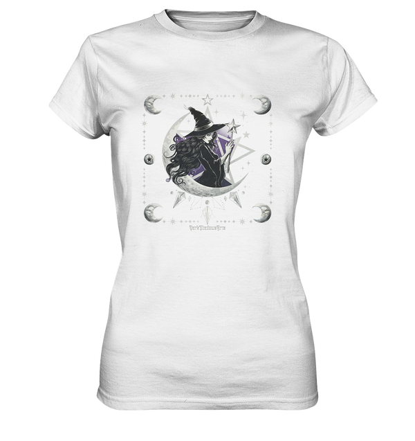 Mystische Hexe im Halbmond Magische Sternennacht - Ladies Premium Shirt