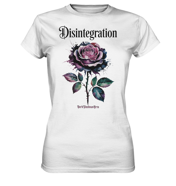 DISINTEGRATION – Symbolträchtige Kunst mit stilisierter Rose   - Ladies Premium Shirt