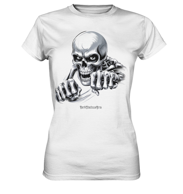 THE GRIP OF DEATH – Mystisches Schädel-Design mit intensiver Symbolik   - Ladies Premium Shirt