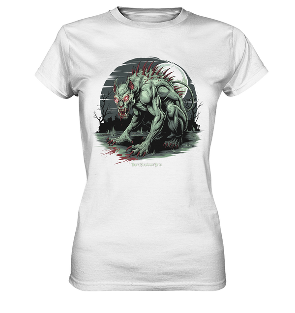 The Mythical Chupacabra with Glowing Red Eyes Horror und Gothic - Ladies Premium Shirt