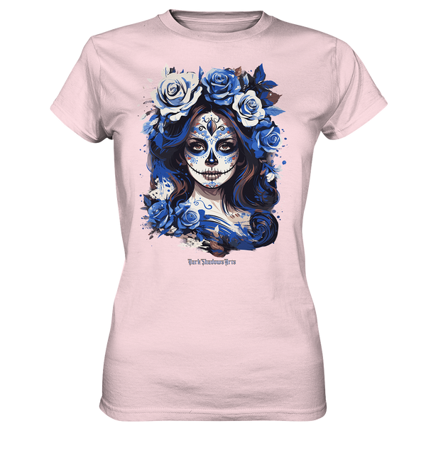 Floral Mystique - Zucker-Schädel & Blumenkranz - Ladies Premium Shirt