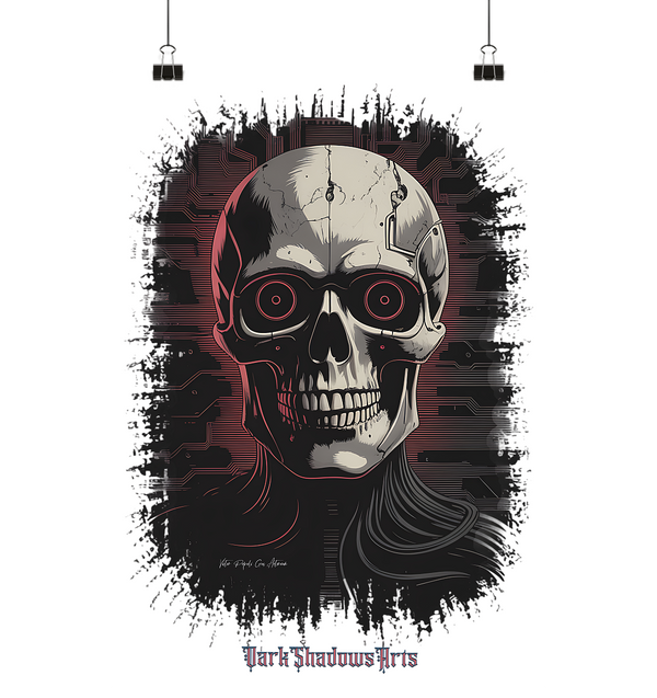 Cyber Decay - Die Verschmelzung von Technologie und Verfall   - Poster Din A1 (hoch)