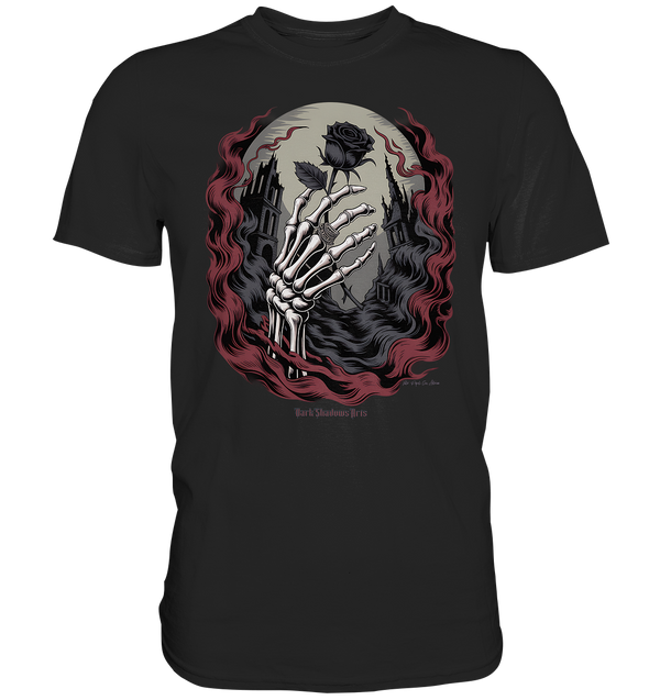 dark shadows rose - die düstere eleganz der vergänglichkeit - Premium Shirt