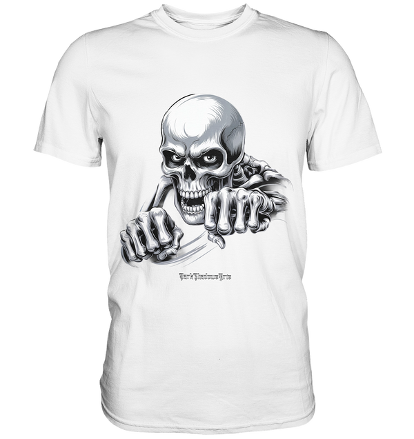 THE GRIP OF DEATH – Mystisches Schädel-Design mit intensiver Symbolik   - Premium Shirt