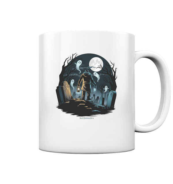 Geisterhafte Nacht – Wächter des Friedhofs - Tasse glossy