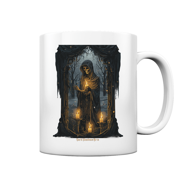 Ornate Candles Illuminating – Dunkle Eleganz - Tasse glossy