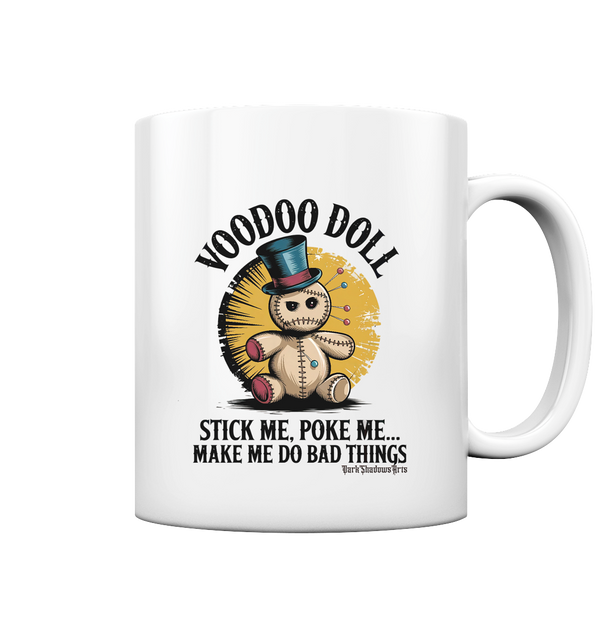 Quirky Voodoo Doll Edgy and Mysterious Charm - Tasse glossy