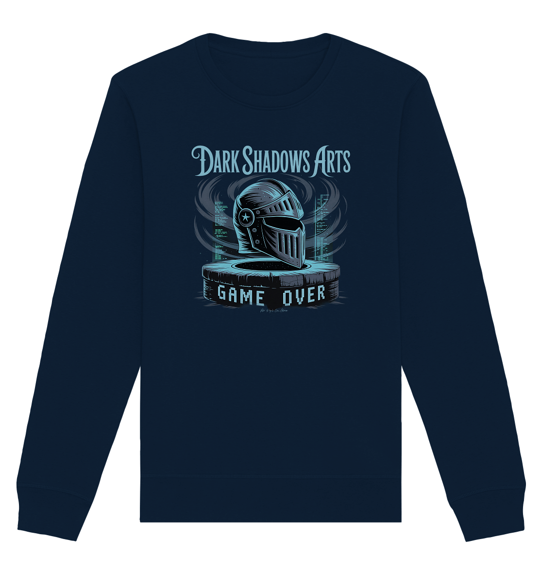 Game Over Knight – Verlorener Ritter im Datengrab - DSA - Organic Basic Unisex Sweatshirt | Sweatshirts | Dark Shadows Arts