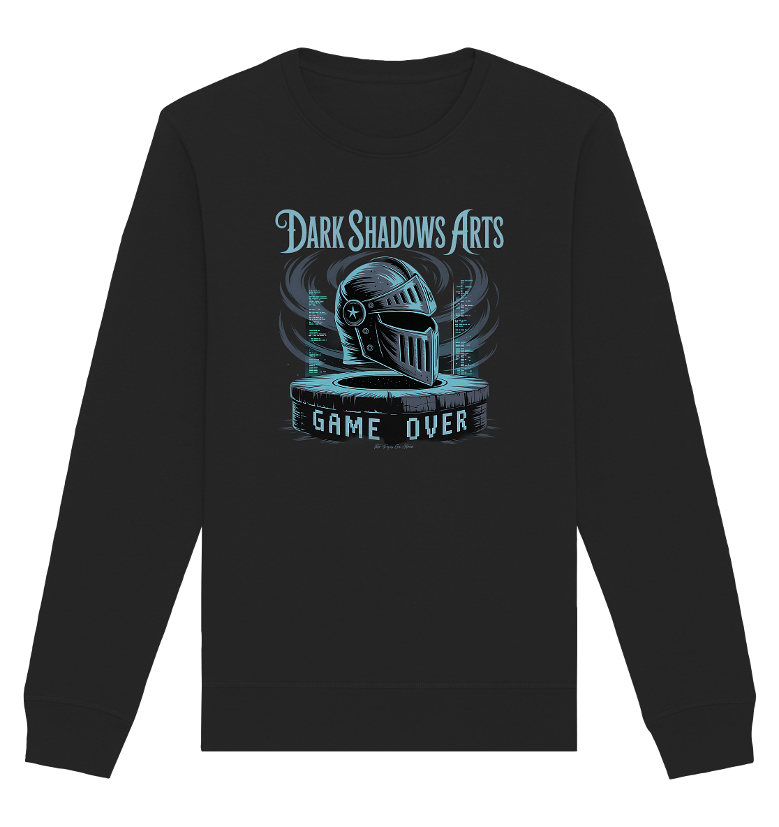 Game Over Knight – Verlorener Ritter im Datengrab - DSA - Organic Basic Unisex Sweatshirt | Sweatshirts | Dark Shadows Arts