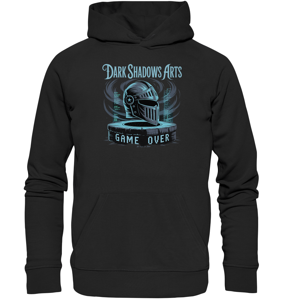 Game Over Knight – Verlorener Ritter im Datengrab - DSA - Organic Hoodie | Hoodies | Dark Shadows Arts