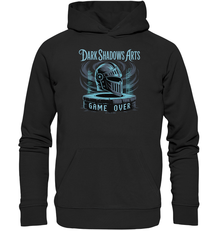 Game Over Knight – Verlorener Ritter im Datengrab - DSA - Organic Hoodie | Hoodies | Dark Shadows Arts