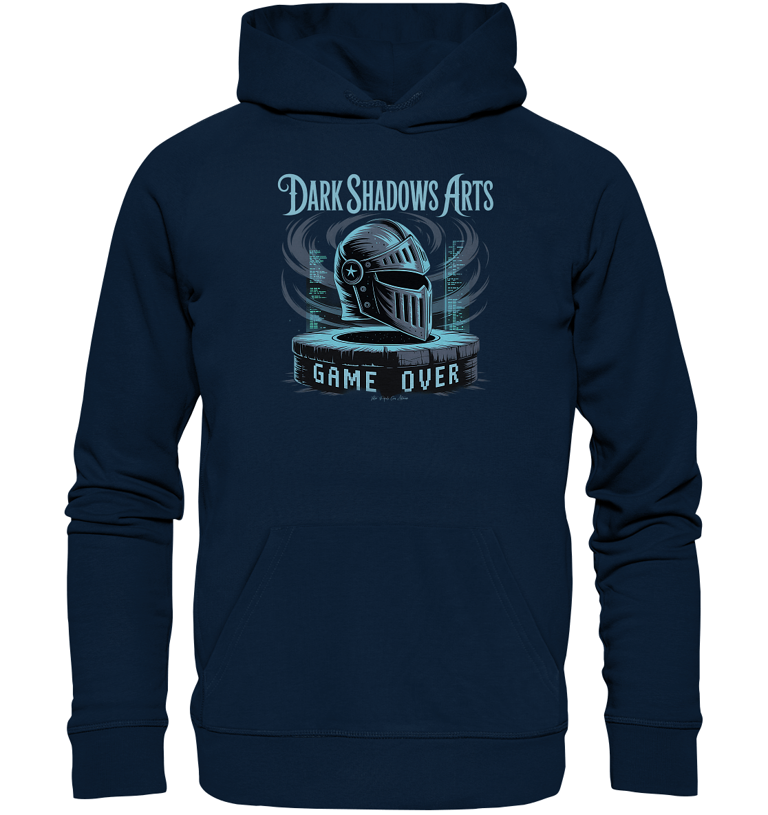 Game Over Knight – Verlorener Ritter im Datengrab - DSA - Organic Hoodie | Hoodies | Dark Shadows Arts