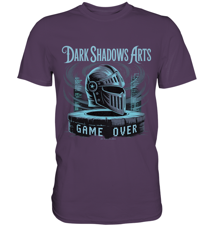 Game Over Knight – Verlorener Ritter im Datengrab - DSA - Premium Shirt | Unisex - Shirts | Dark Shadows Arts