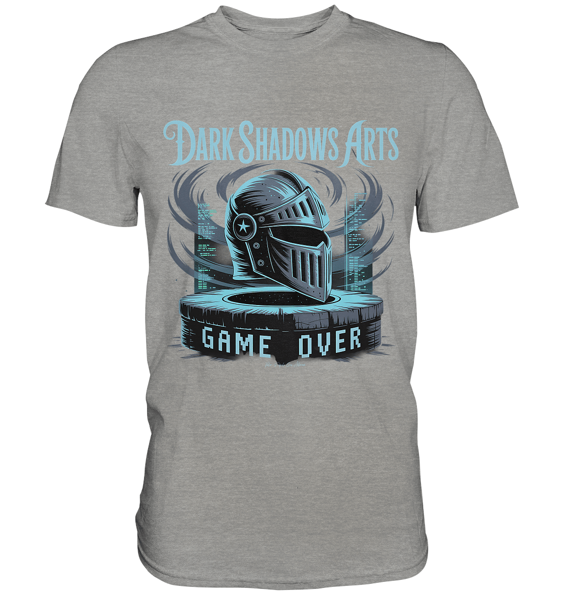 Game Over Knight – Verlorener Ritter im Datengrab - DSA - Premium Shirt | Unisex - Shirts | Dark Shadows Arts