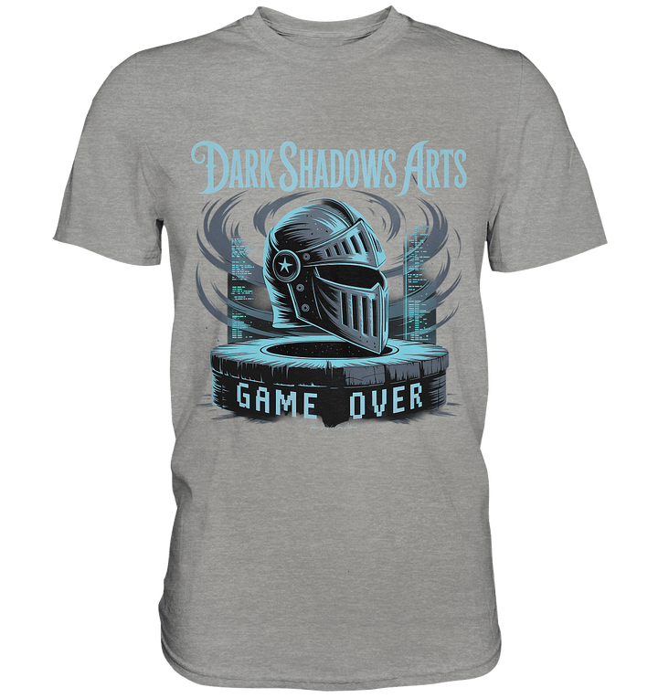 Game Over Knight – Verlorener Ritter im Datengrab - DSA - Premium Shirt | Unisex - Shirts | Dark Shadows Arts