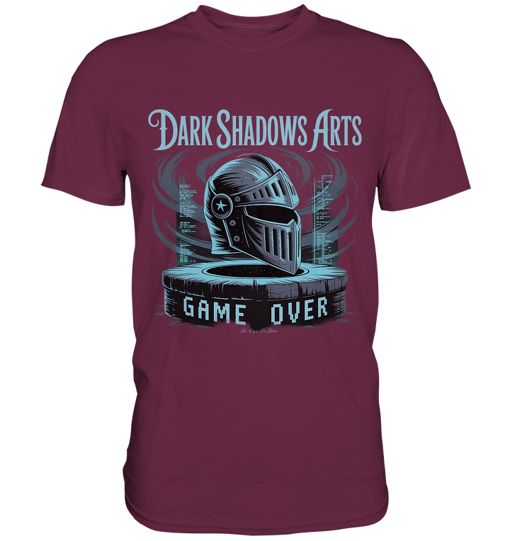 Game Over Knight – Verlorener Ritter im Datengrab - DSA - Premium Shirt | Unisex - Shirts | Dark Shadows Arts