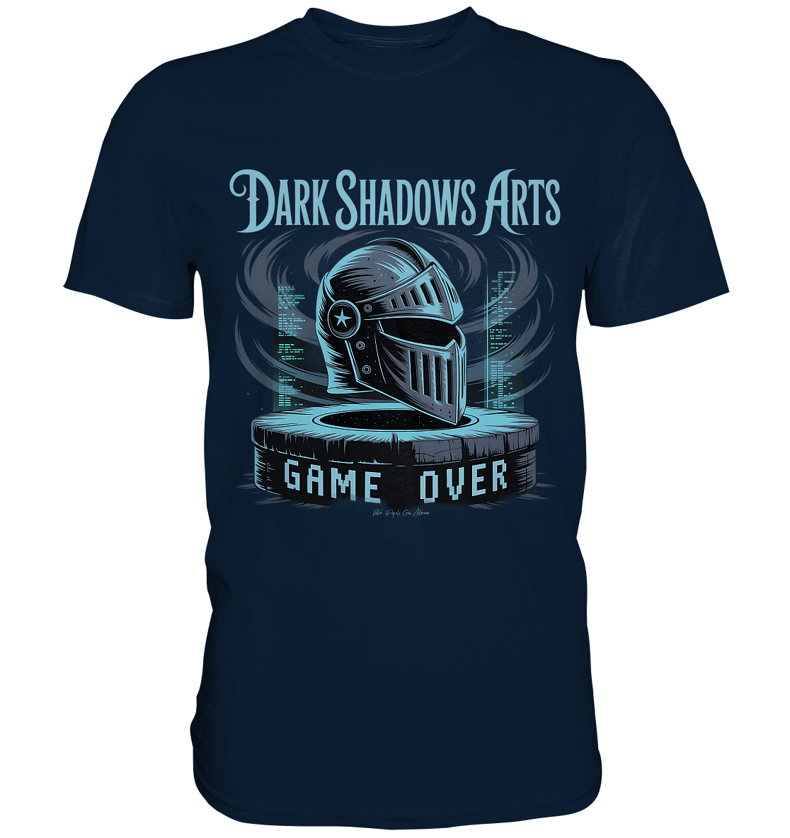Game Over Knight – Verlorener Ritter im Datengrab - DSA - Premium Shirt | Unisex - Shirts | Dark Shadows Arts