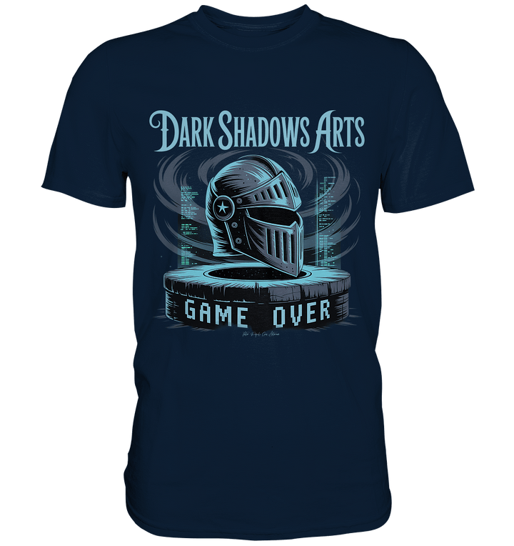 Game Over Knight – Verlorener Ritter im Datengrab - DSA - Premium Shirt | Unisex - Shirts | Dark Shadows Arts