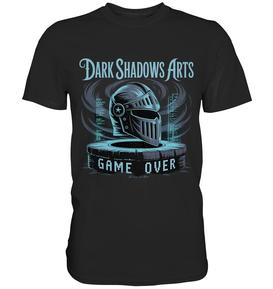 Game Over Knight – Verlorener Ritter im Datengrab - DSA - Premium Shirt | Unisex - Shirts | Dark Shadows Arts