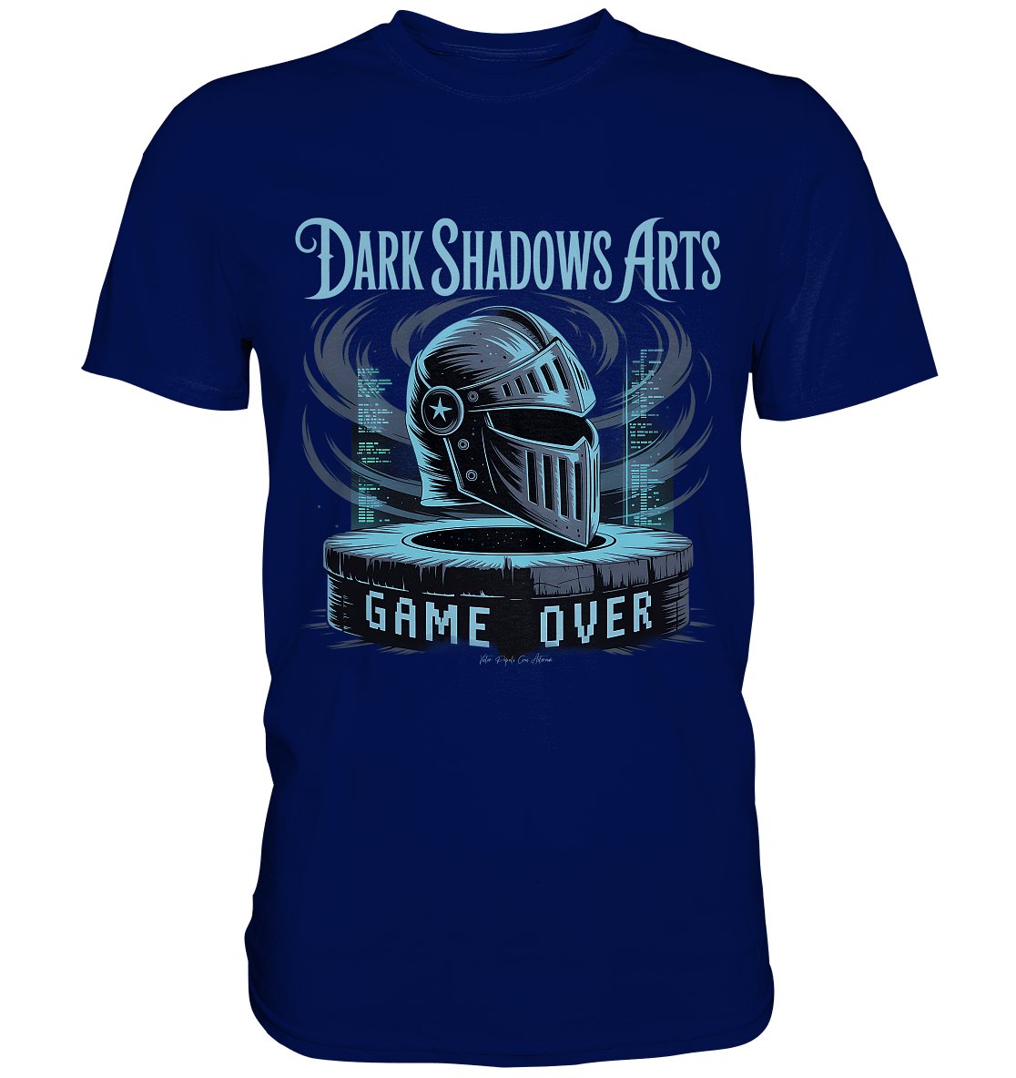 Game Over Knight – Verlorener Ritter im Datengrab - DSA - Premium Shirt | Unisex - Shirts | Dark Shadows Arts