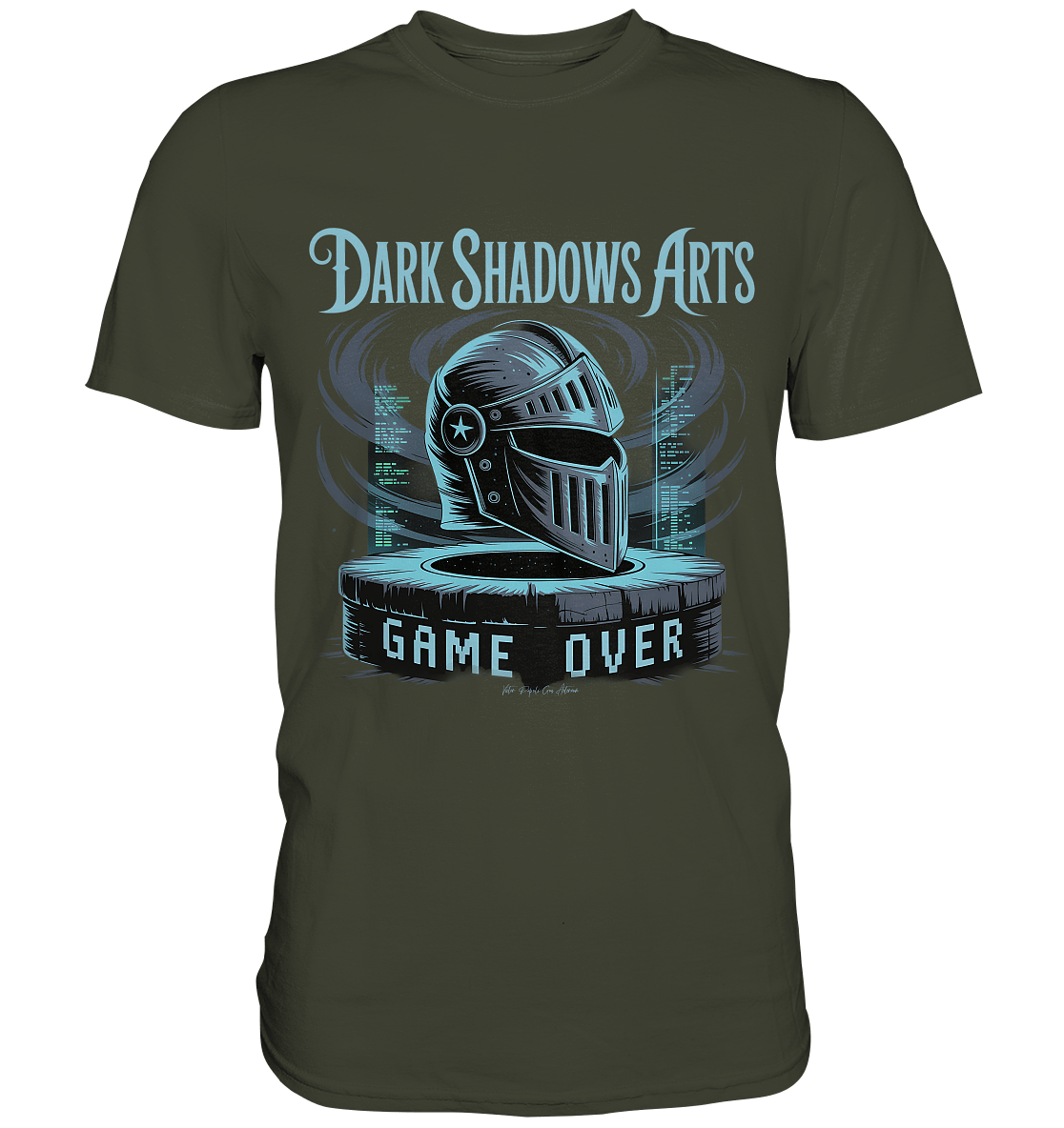 Game Over Knight – Verlorener Ritter im Datengrab - DSA - Premium Shirt | Unisex - Shirts | Dark Shadows Arts