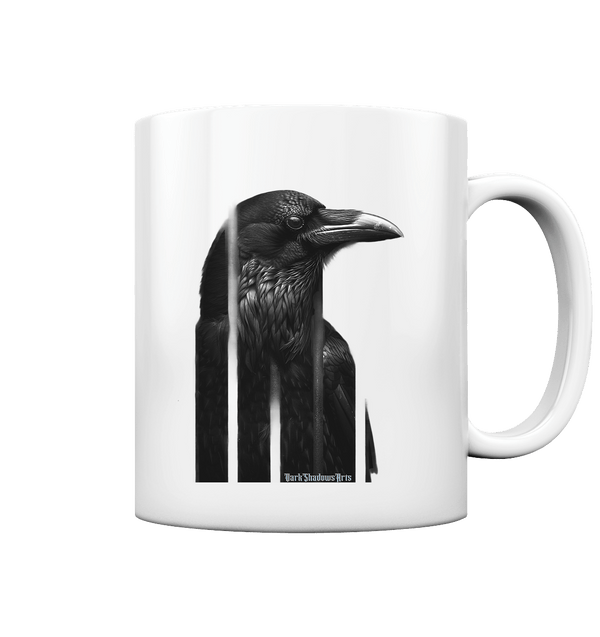 Gefiederte Schatten – Eingesperrte Freiheit - Tasse glossy | Trinkgefäße | Dark Shadows Arts