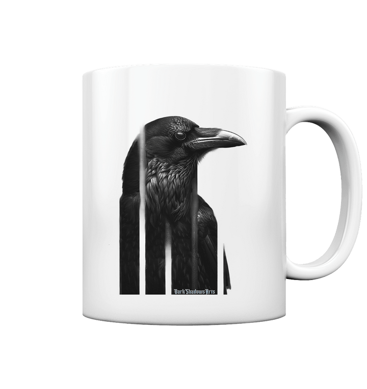 Gefiederte Schatten – Eingesperrte Freiheit - Tasse glossy | Trinkgefäße | Dark Shadows Arts