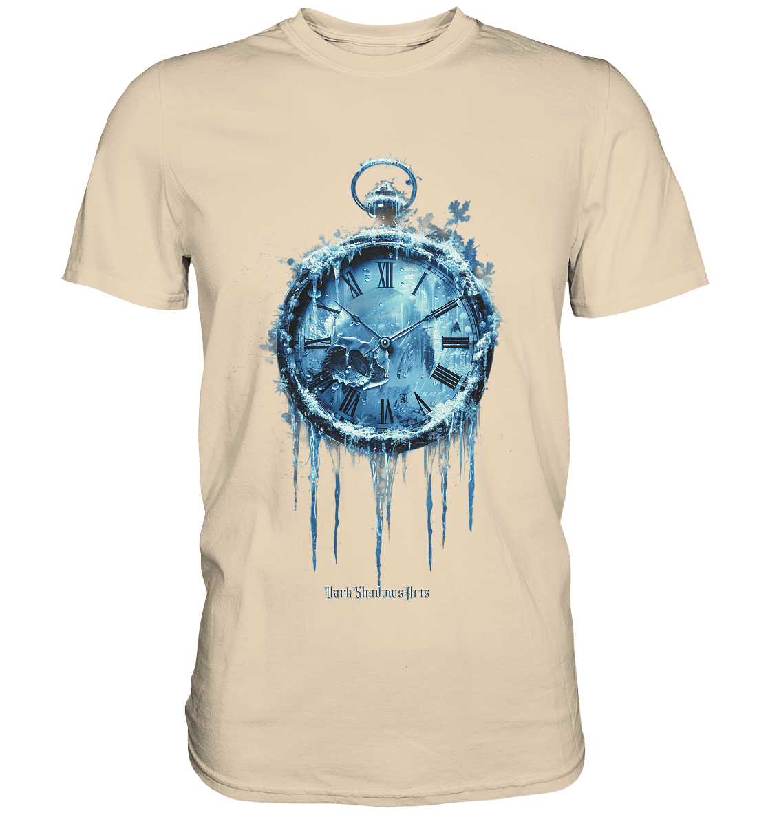 Gefrorene Zeit – Mystischer Eisschatten - Premium Shirt | Unisex - Shirts | Dark Shadows Arts