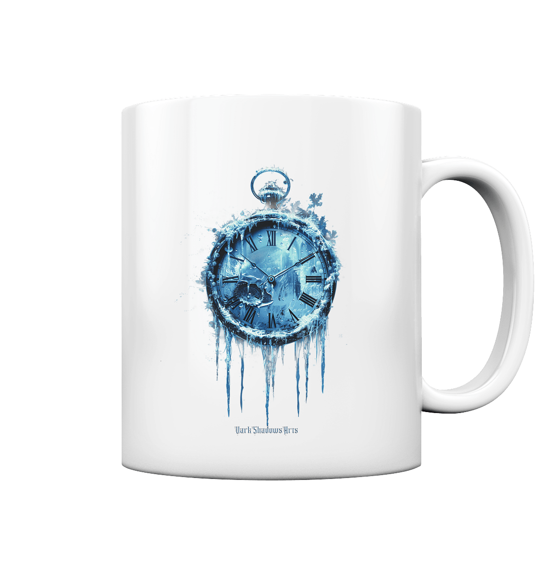Gefrorene Zeit – Mystischer Eisschatten - Tasse glossy | Trinkgefäße | Dark Shadows Arts