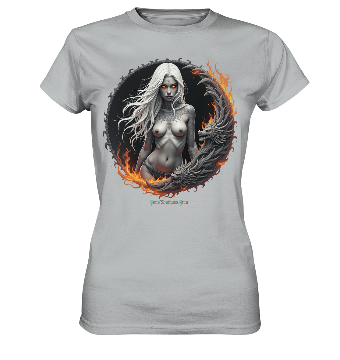 Geheimnisvolle Weiße – Die Herrscherin der Schattenwelt - Ladies Premium Shirt | Lady - Shirts | Dark Shadows Arts