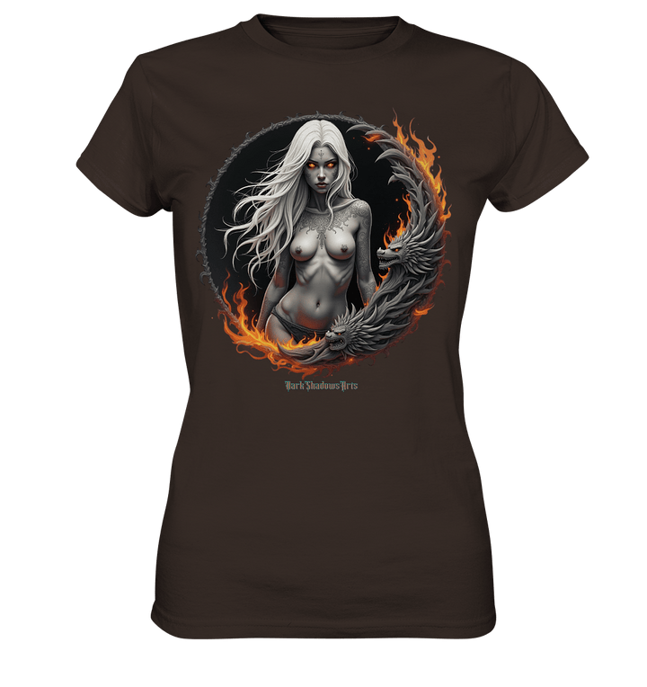 Geheimnisvolle Weiße – Die Herrscherin der Schattenwelt - Ladies Premium Shirt | Lady - Shirts | Dark Shadows Arts