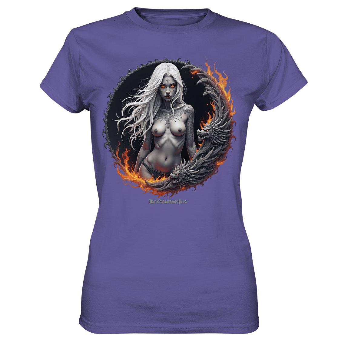 Geheimnisvolle Weiße – Die Herrscherin der Schattenwelt - Ladies Premium Shirt | Lady - Shirts | Dark Shadows Arts