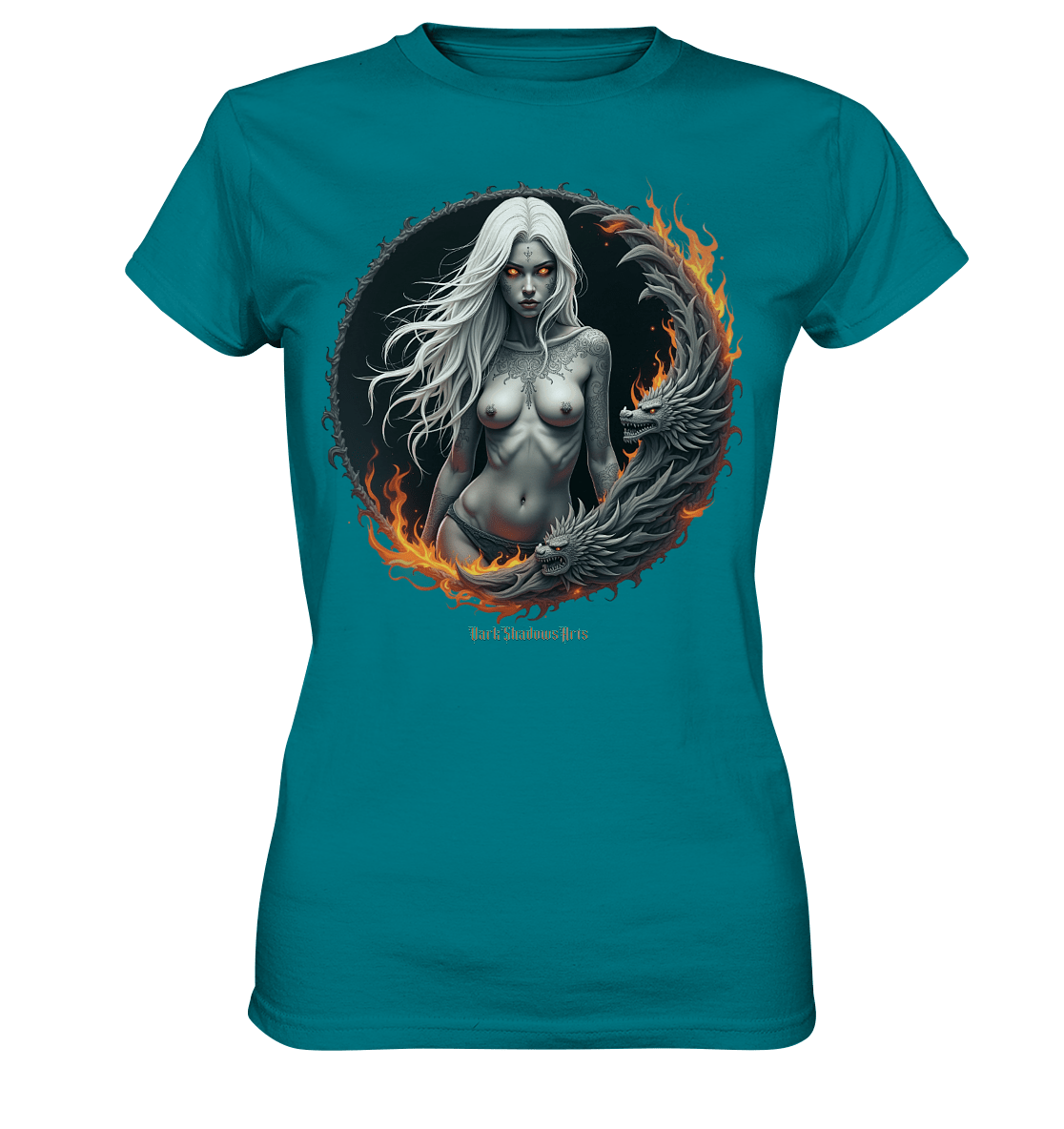 Geheimnisvolle Weiße – Die Herrscherin der Schattenwelt - Ladies Premium Shirt | Lady - Shirts | Dark Shadows Arts