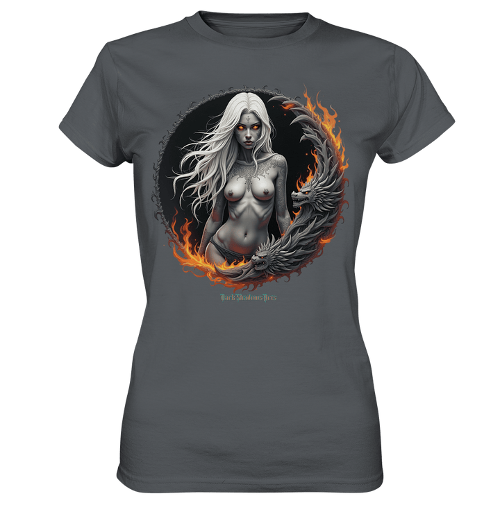 Geheimnisvolle Weiße – Die Herrscherin der Schattenwelt - Ladies Premium Shirt | Lady - Shirts | Dark Shadows Arts