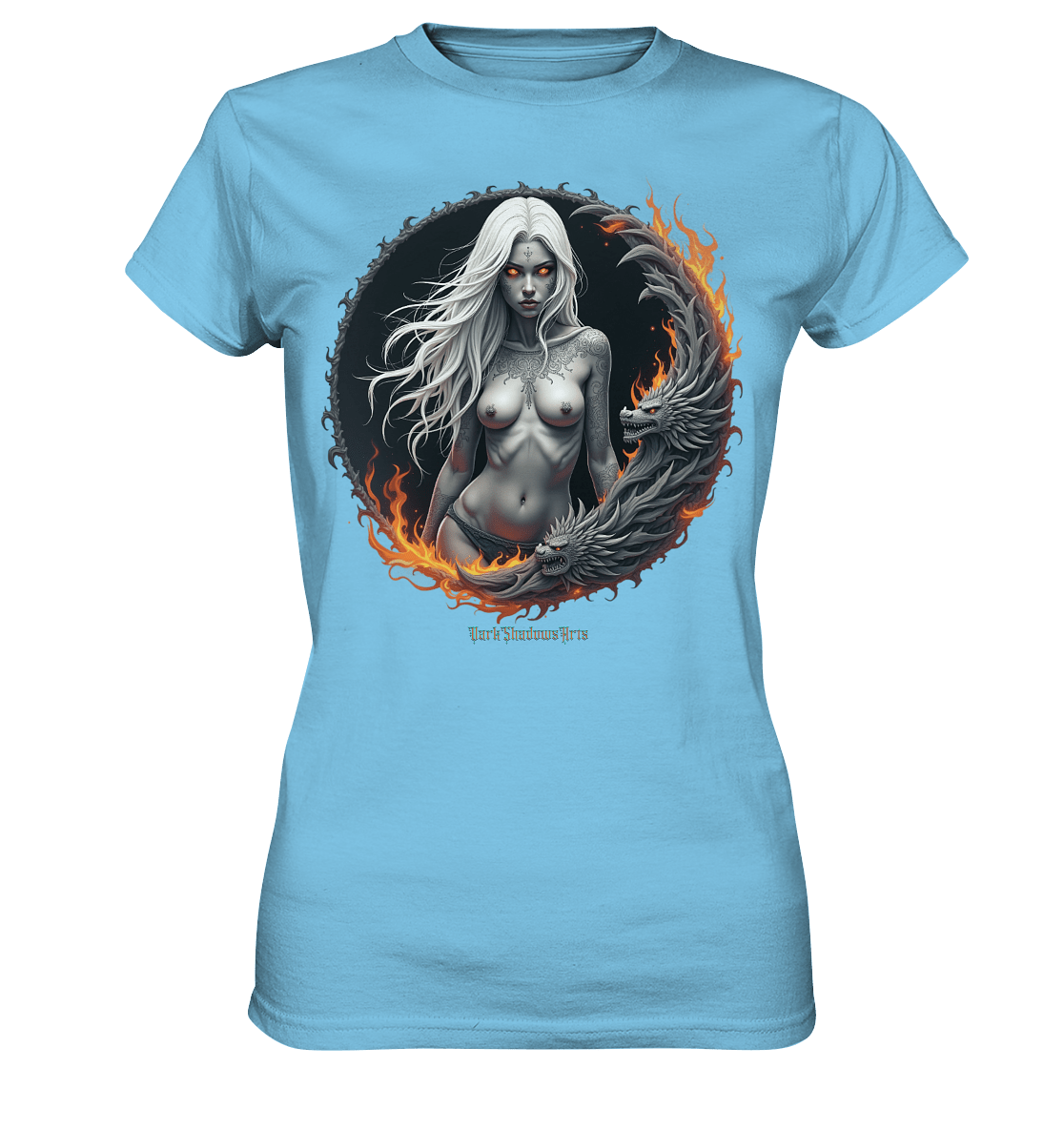 Geheimnisvolle Weiße – Die Herrscherin der Schattenwelt - Ladies Premium Shirt | Lady - Shirts | Dark Shadows Arts