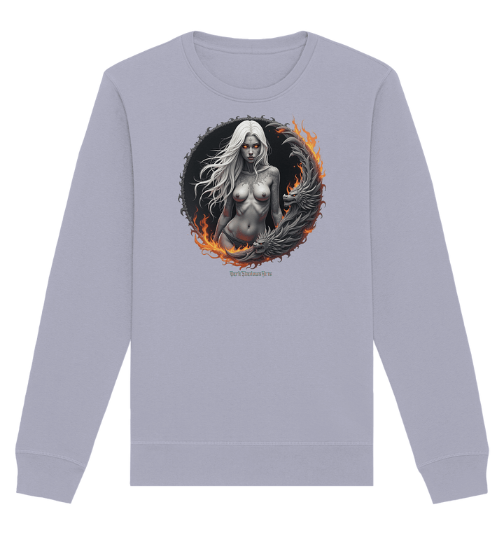 Geheimnisvolle Weiße – Die Herrscherin der Schattenwelt - Organic Basic Unisex Sweatshirt | Sweatshirts | Dark Shadows Arts