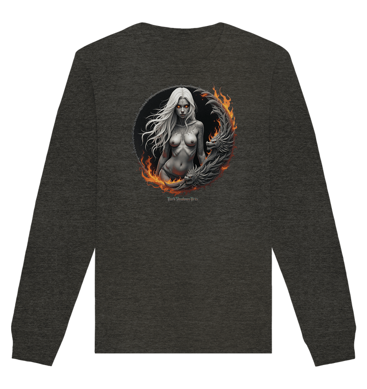 Geheimnisvolle Weiße – Die Herrscherin der Schattenwelt - Organic Basic Unisex Sweatshirt | Sweatshirts | Dark Shadows Arts