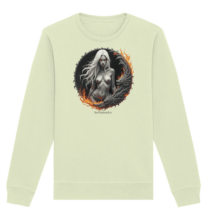 Geheimnisvolle Weiße – Die Herrscherin der Schattenwelt - Organic Basic Unisex Sweatshirt | Sweatshirts | Dark Shadows Arts